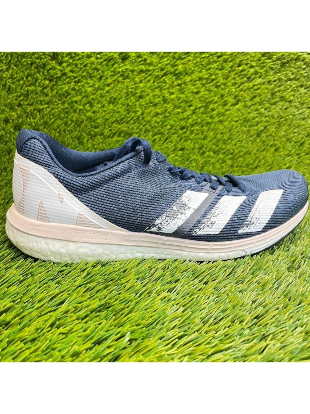 Adidas Adizero Boston 8 Womens Size 9 Collegiate Navy Running Shoes Sneakers